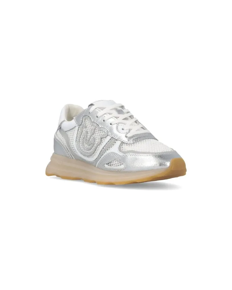 Pinko Zoe Sneakers — Silver Silver
