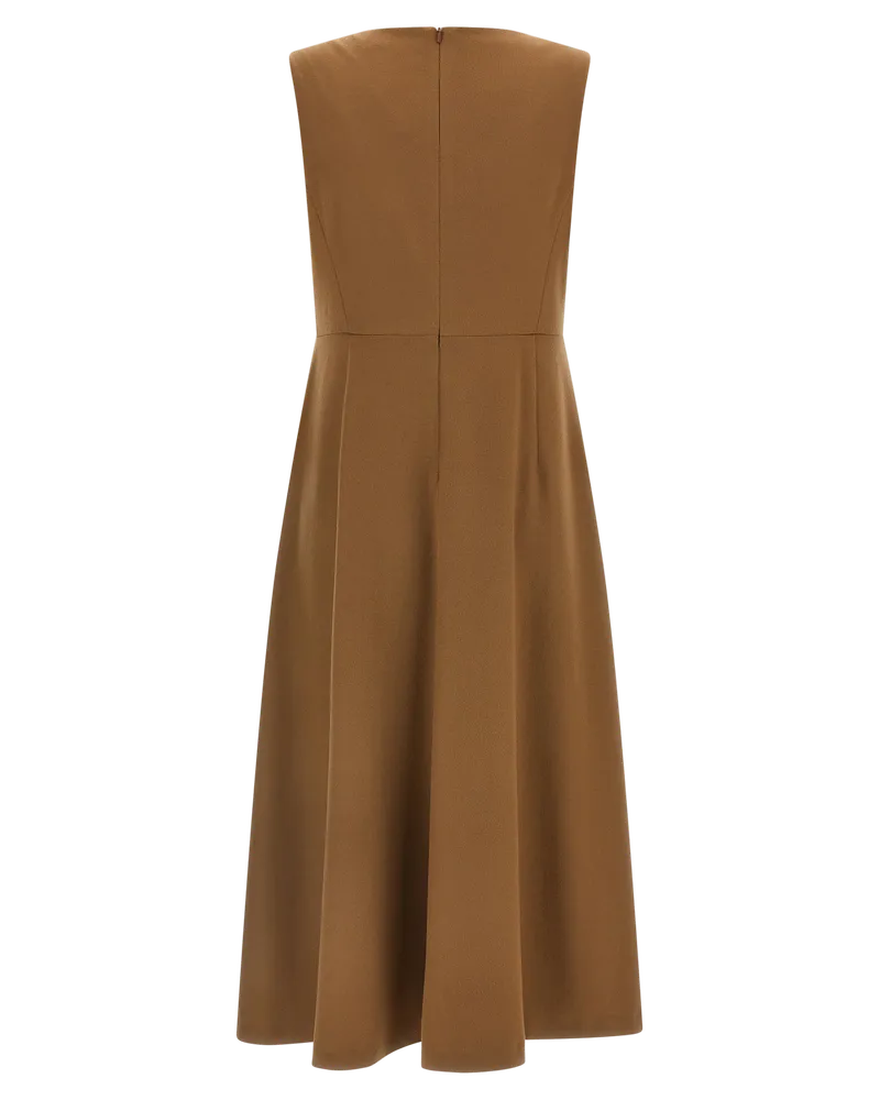 Max Mara Curva Dress — Brown Brown