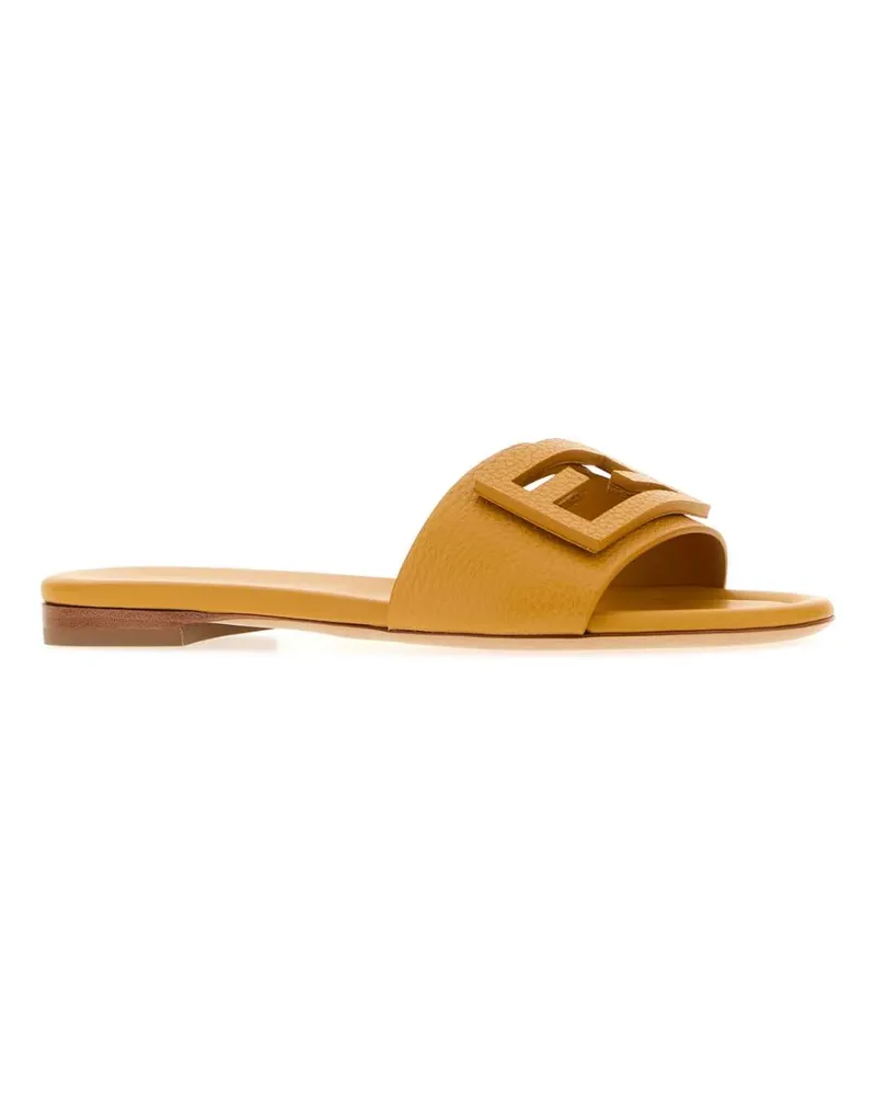 Fendi Baguette Slide — Yellow Yellow