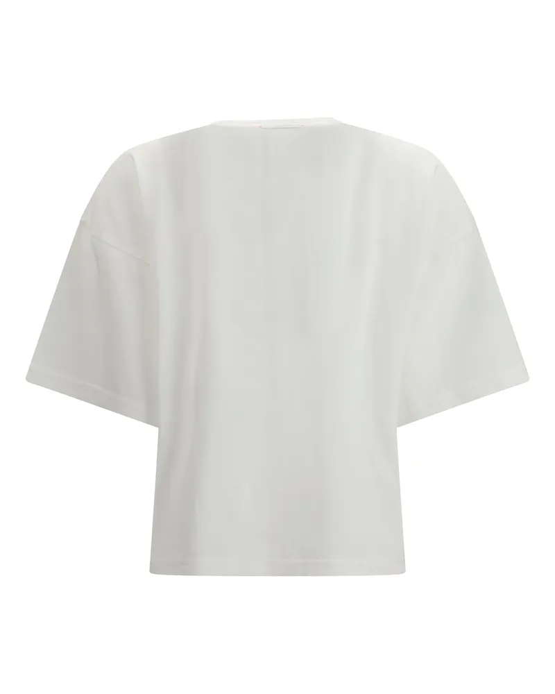 forte_forte Women's Oversized Cotton Jersey T-Shirt Bianco T-Shirts And Polos White