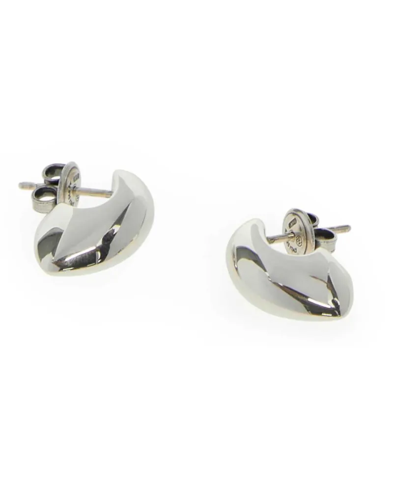 Bottega Veneta Claw Earrings — Silver Silver