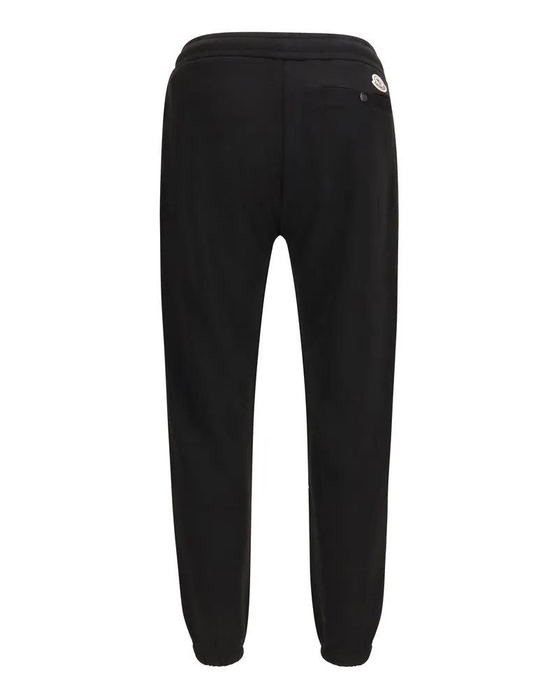 Moncler Men's Cotton Blend Sweatpants Black Cotton; Modal; Polyester Pant Trousers Black