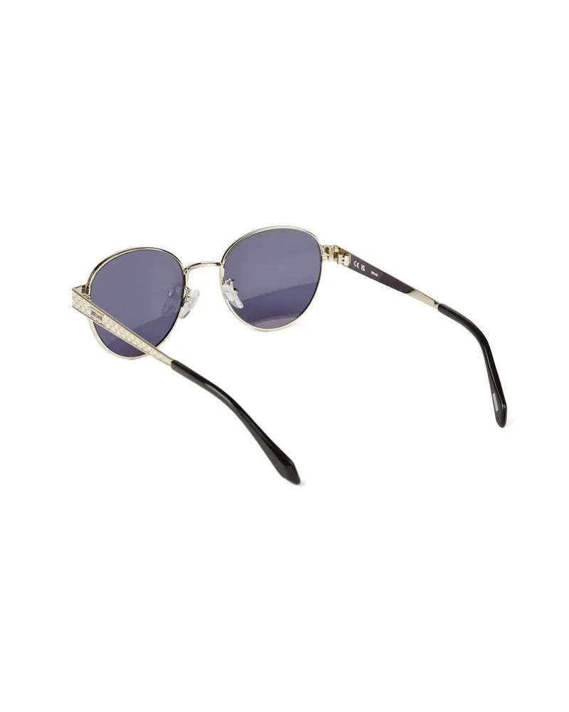Just Cavalli Unisex Sunglasses Polished Palladium Metal Eyewear Silver