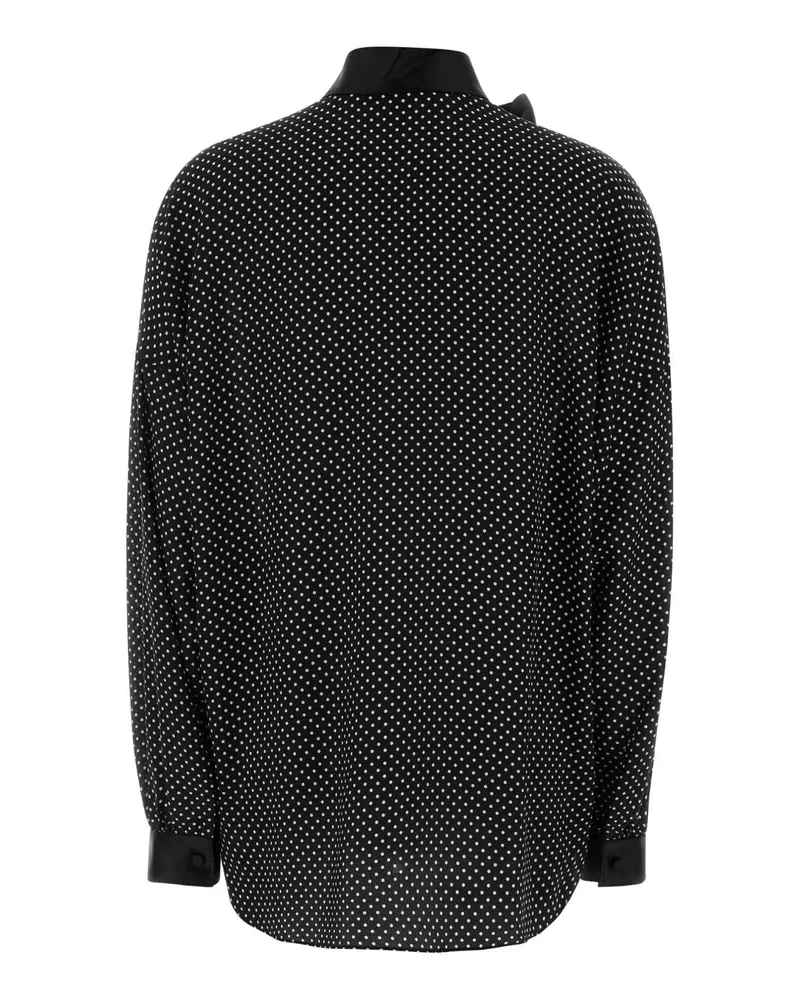 Tom Ford Ca3333fap250 Nwg Blackoffwhite Silk Maglie Sweater Black