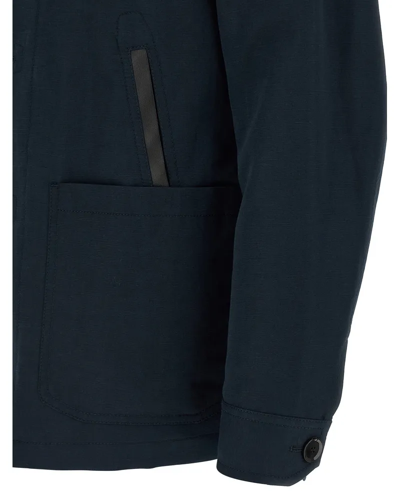 Brioni Desert Jacket — Navy Navy