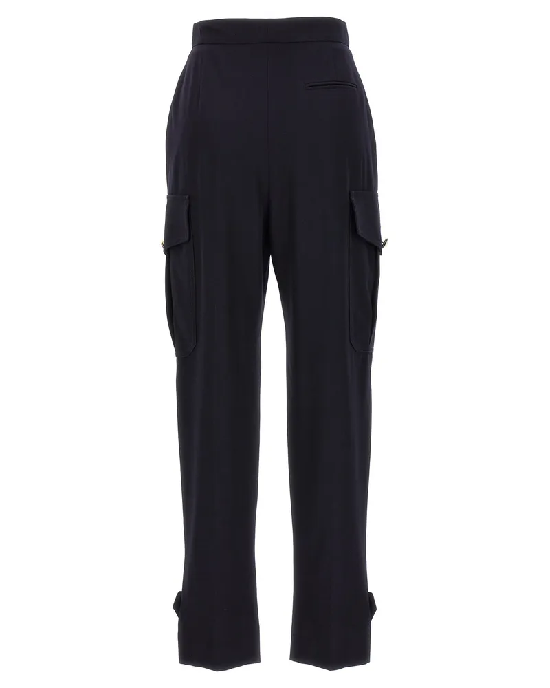 Alexander McQueen Wool-Blend Cargo Cargo Pants — Black Black