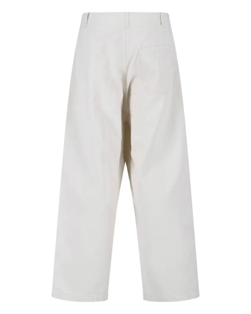 Kaptain Sunshine Men's Trousers White Cotton White