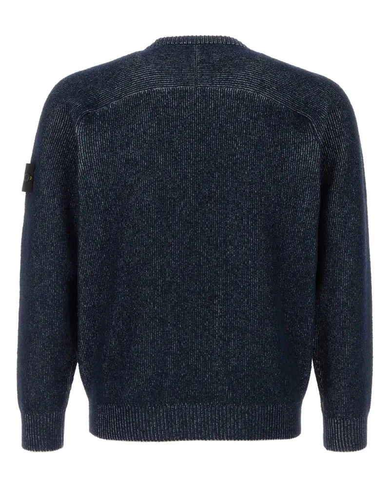 Stone Island L1s155100033s0n12 V0m20 Melangeblue Maglieria Sweater Navy