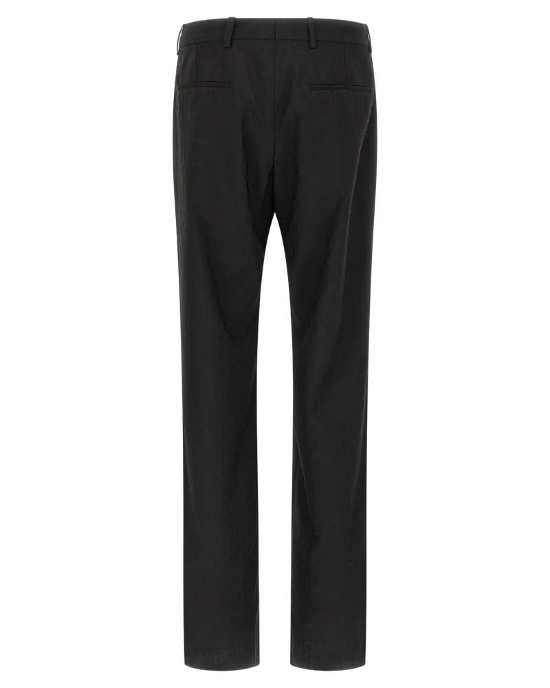 Gucci Men's Black Polyester Dress Pants Black