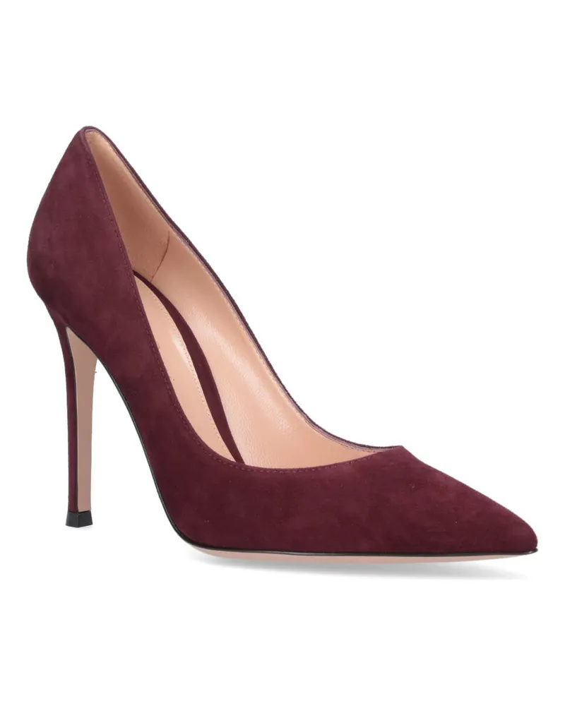 Gianvito Rossi Women's With Heel Red Upper: Suede Burgundy