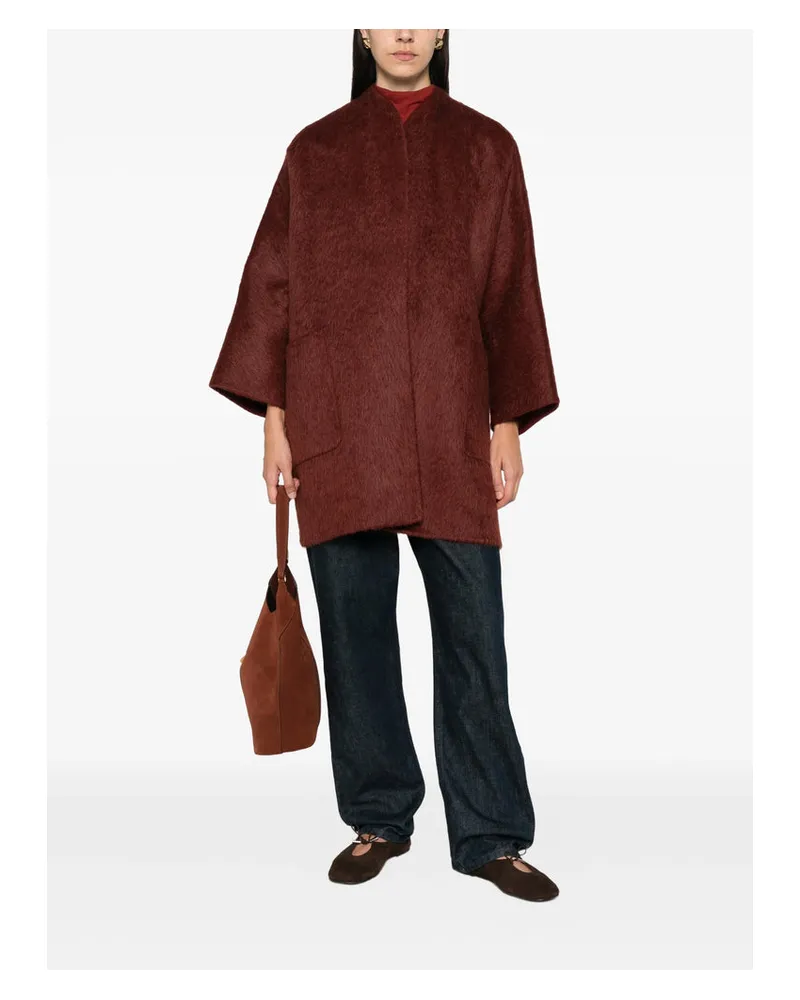 Max Mara Geranio Coat — Red Red