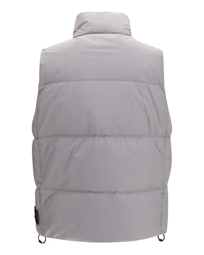 Stone Island Men's Padded Vest Crinkle Reps Ny Grey Inner: Duck Down Blazers Jacket Gray