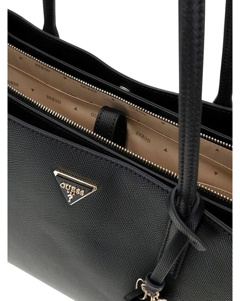 Guess Women's Tote Bag Black Polyurethane - Tote-Bags Black