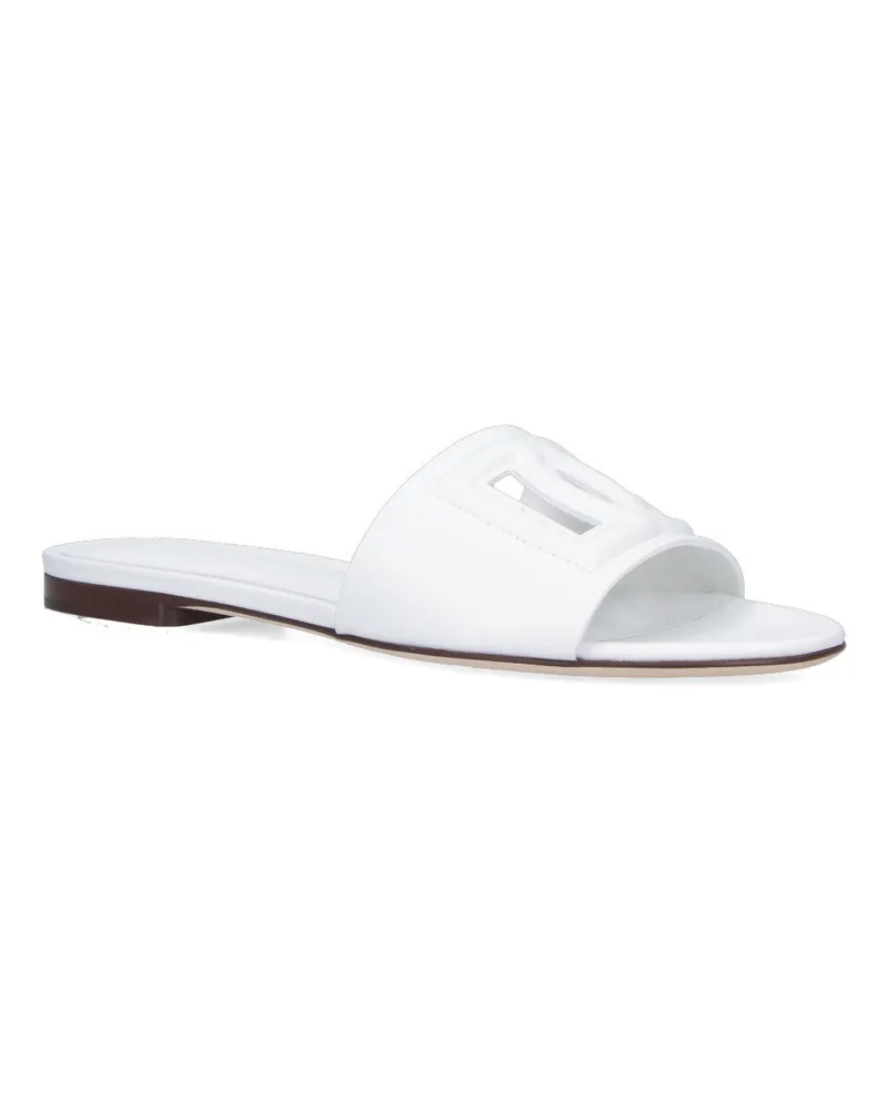 Dolce & Gabbana Women's Sandals White Calf Leather White