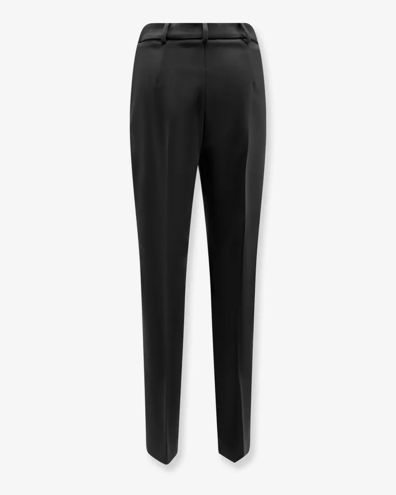 Max Mara Women's Trousers Mxmgiglio Virgin Wool Black Black