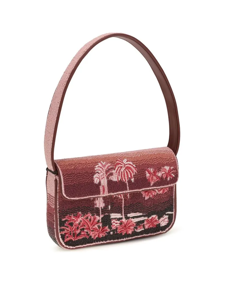 STAUD Women's Multicolor Glass Shoulder Bag Multicolor