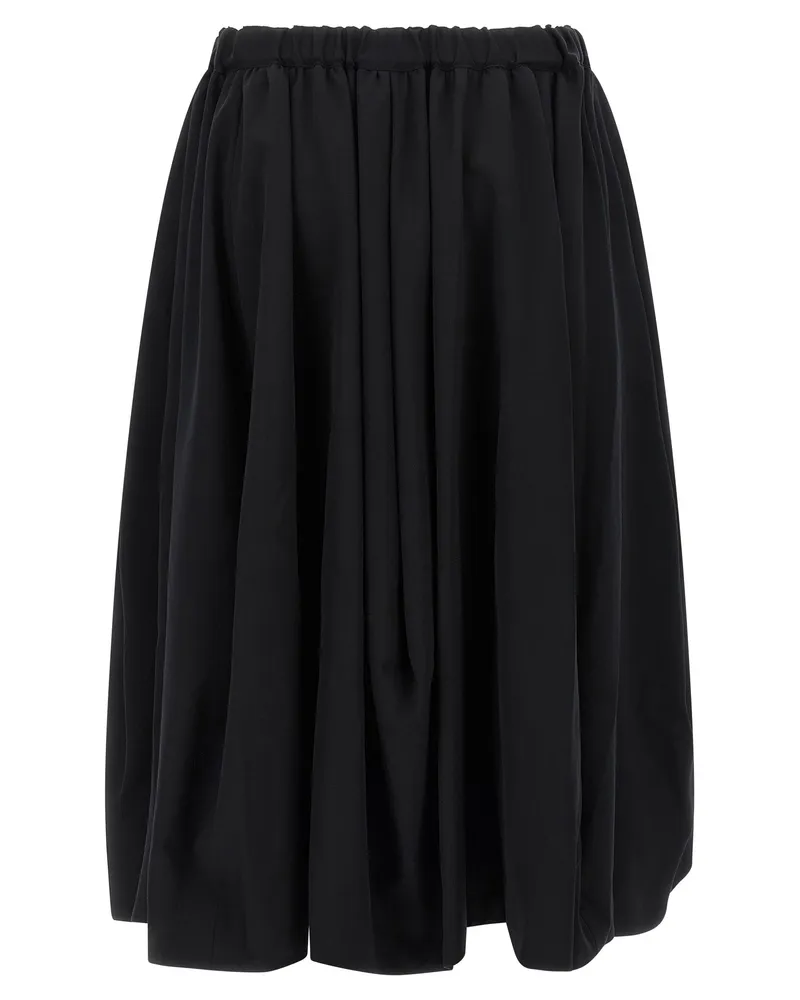Comme des Garçons Women's Black Wool Mini Skirt Black
