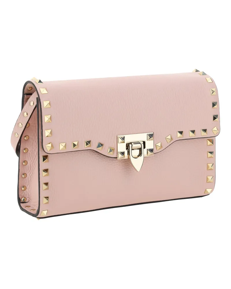 Valentino Garavani Women's Small Shoulder Bag | Rockstud Vit.st.a Rose Quartz Calf Leather Bos Taurus Pink