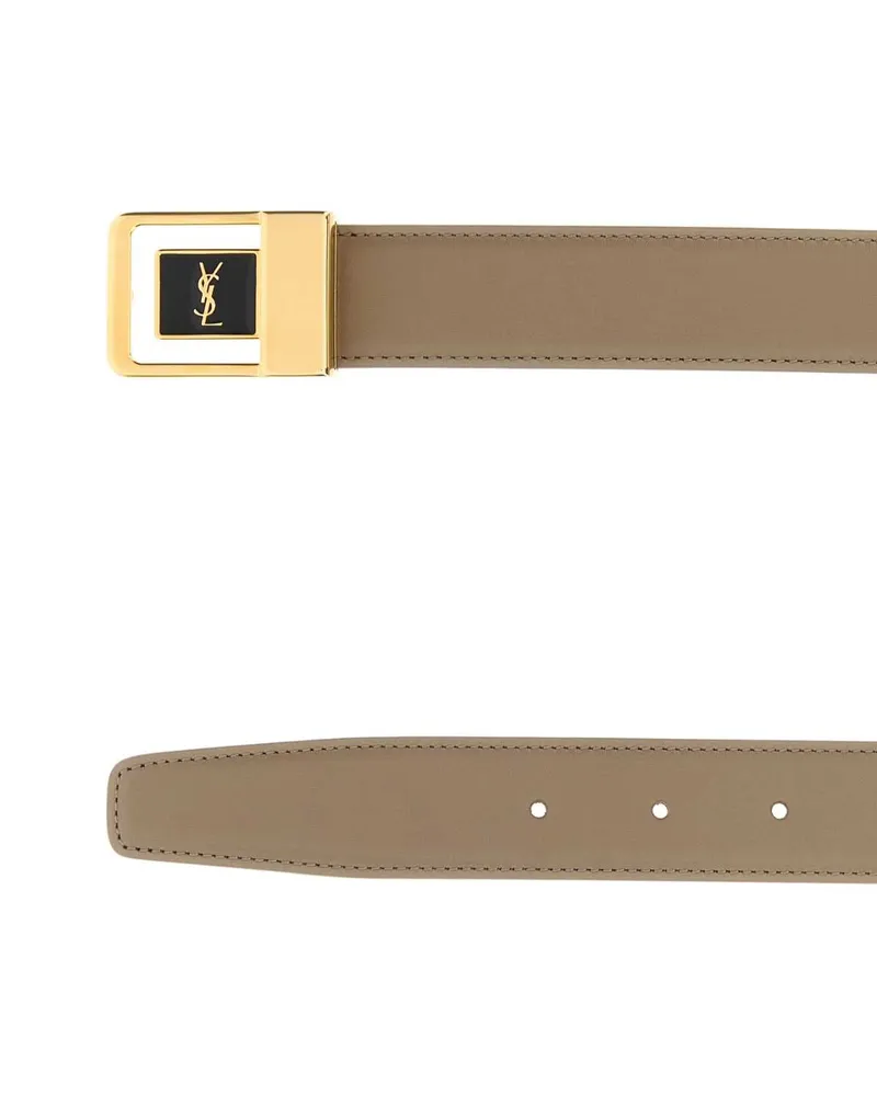 Saint Laurent YSL Belt — Beige Beige