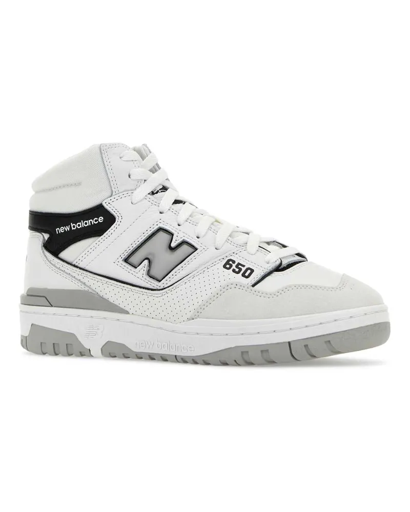 New Balance Unisex Multicolor Leather And Suede 650 Sneakers White White