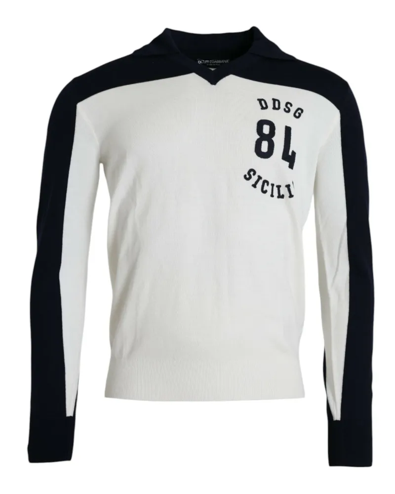 Dolce & Gabbana Men's Sweater Multicolor Virgin Wool Multicolor