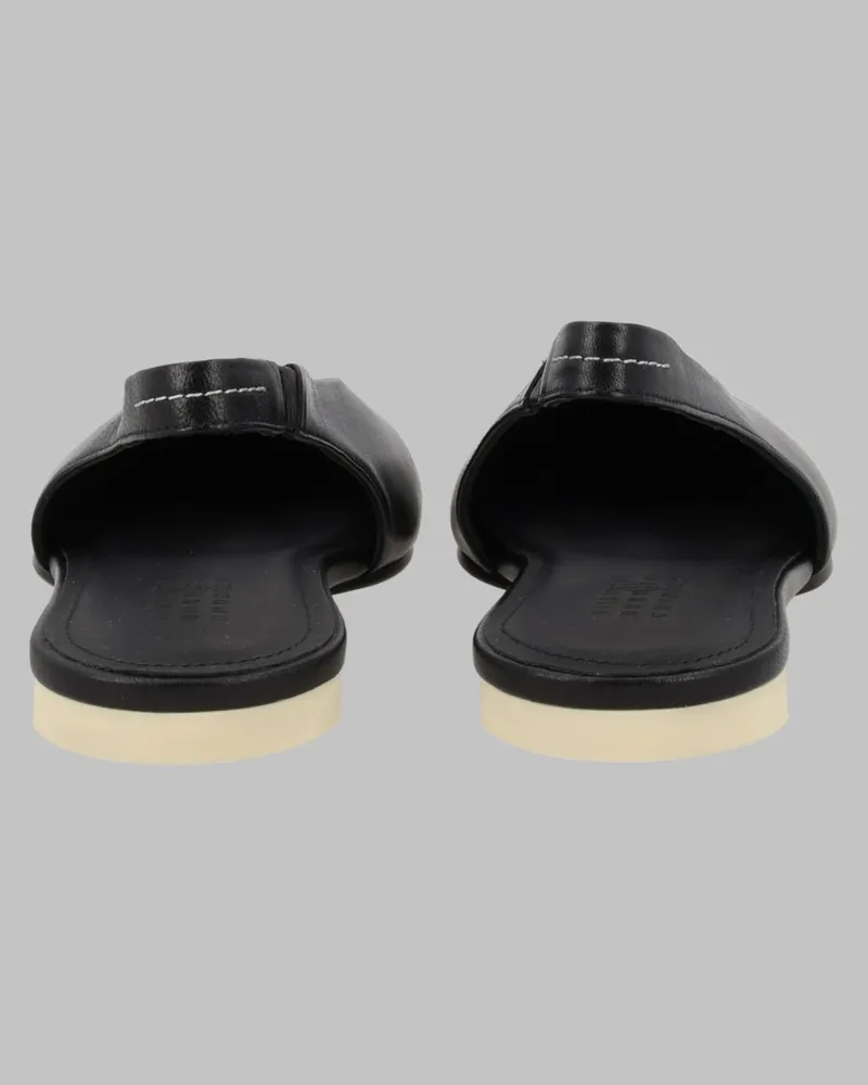 Maison Margiela Slingback Leather Ballet Flat — Black Black