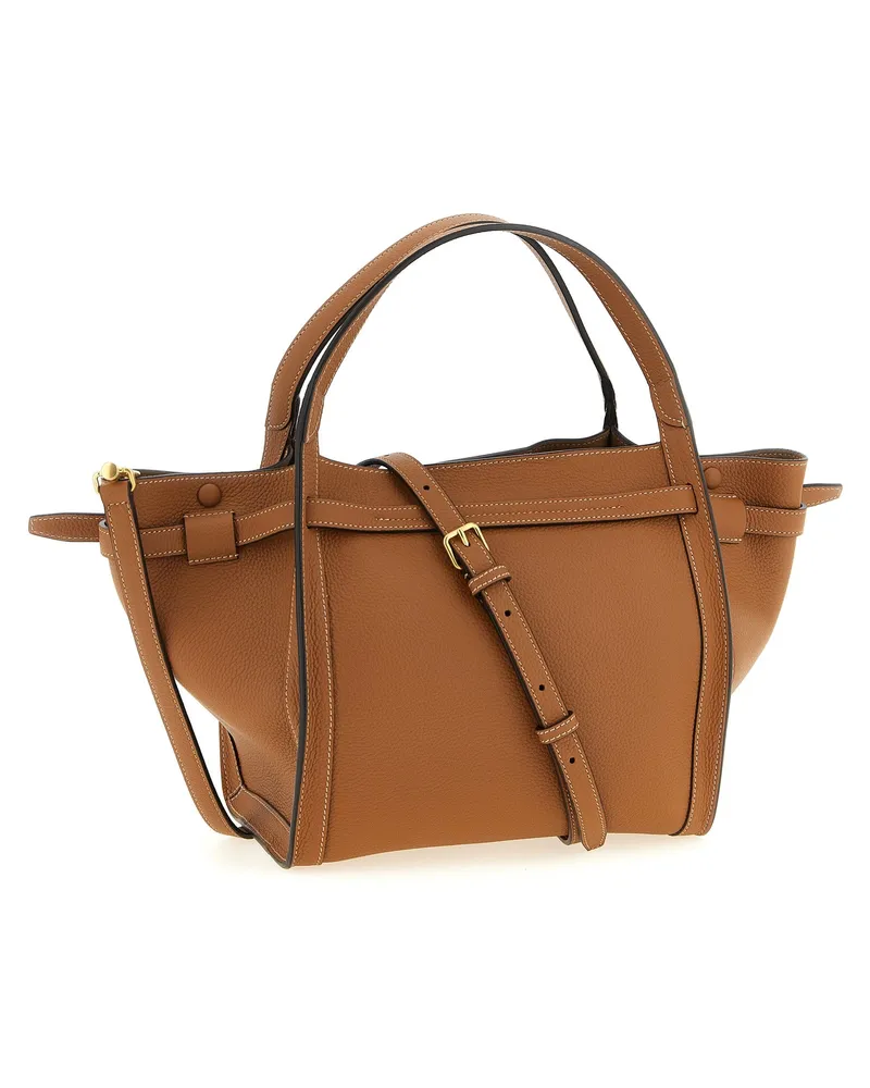 TOD'S Women's Tim Tote Brown Calfskin Leather Brown