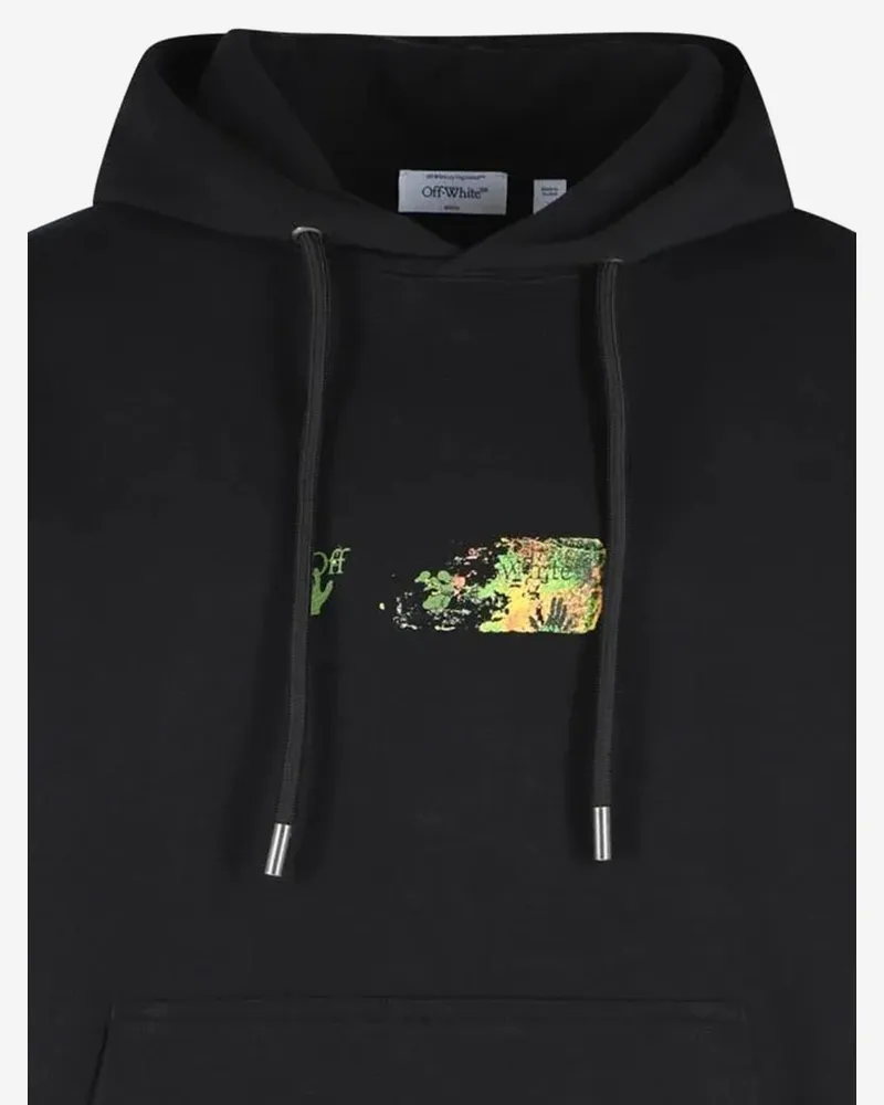OFF-WHITE Men's Cotton Sweatshirt Spices Arrow Black Sweatshirts Sweater Black