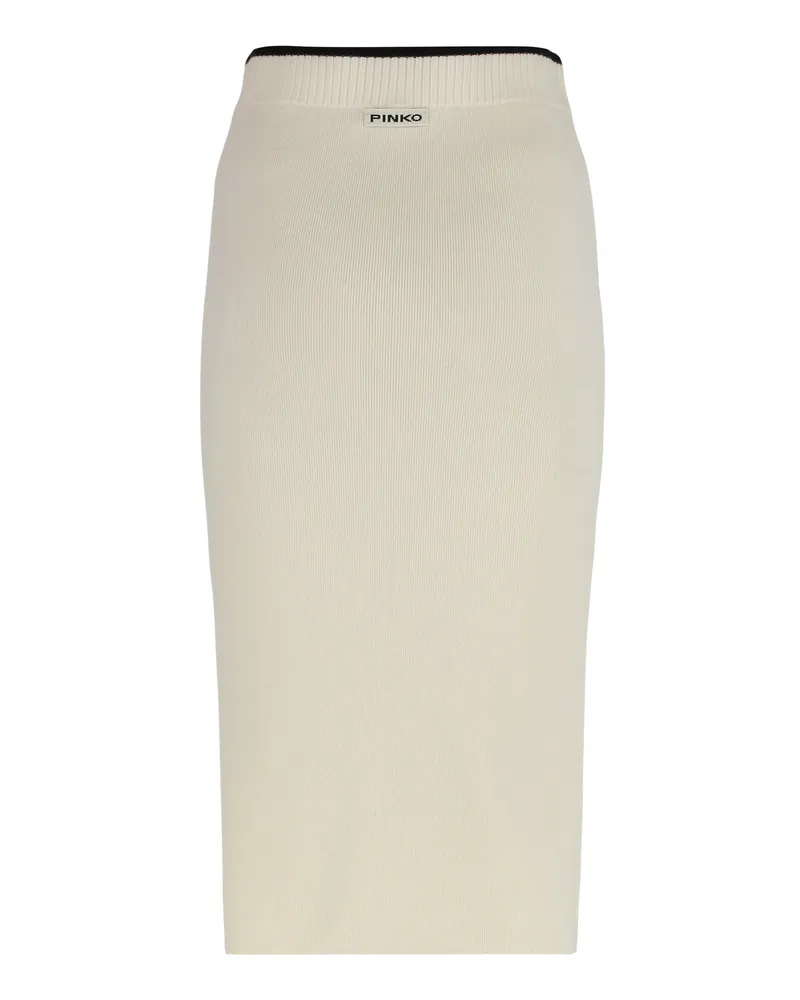 Pinko Women's Skirt Nuova Guinea White Wool White