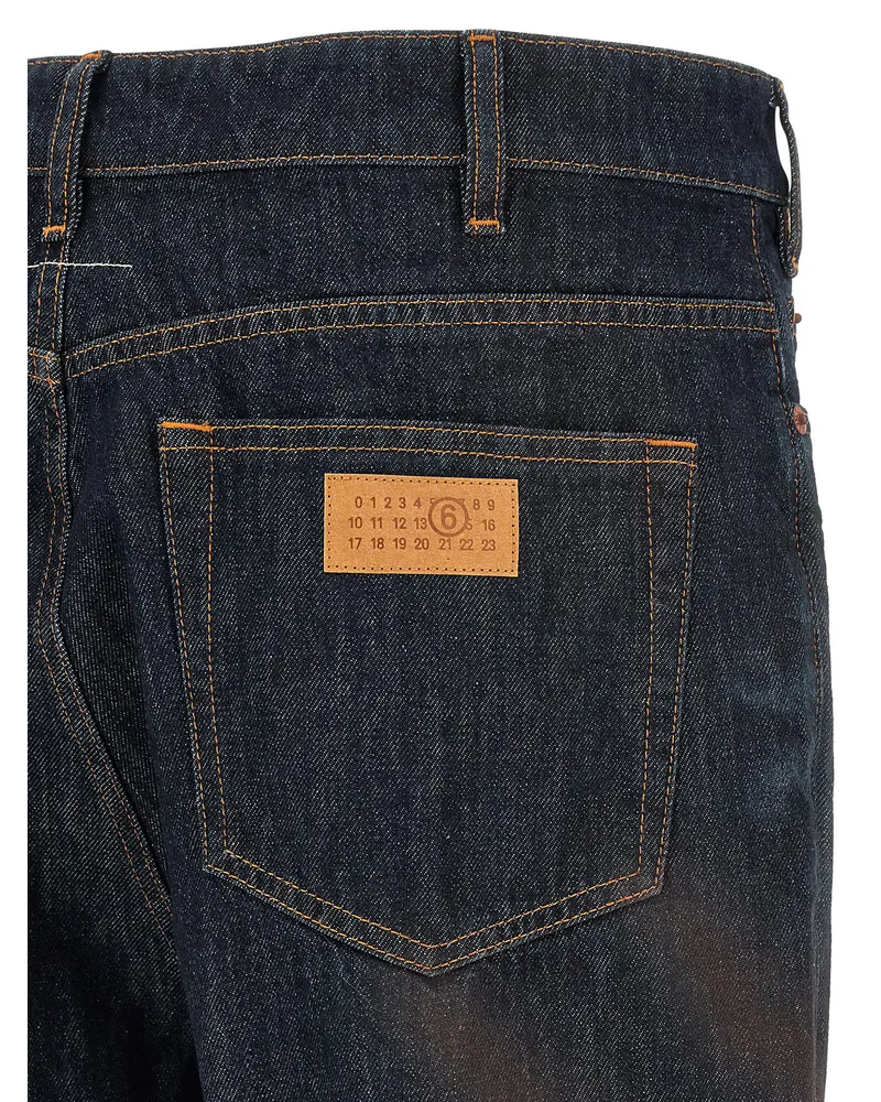 Maison Margiela High-Waist Denim Jeans — Black Black