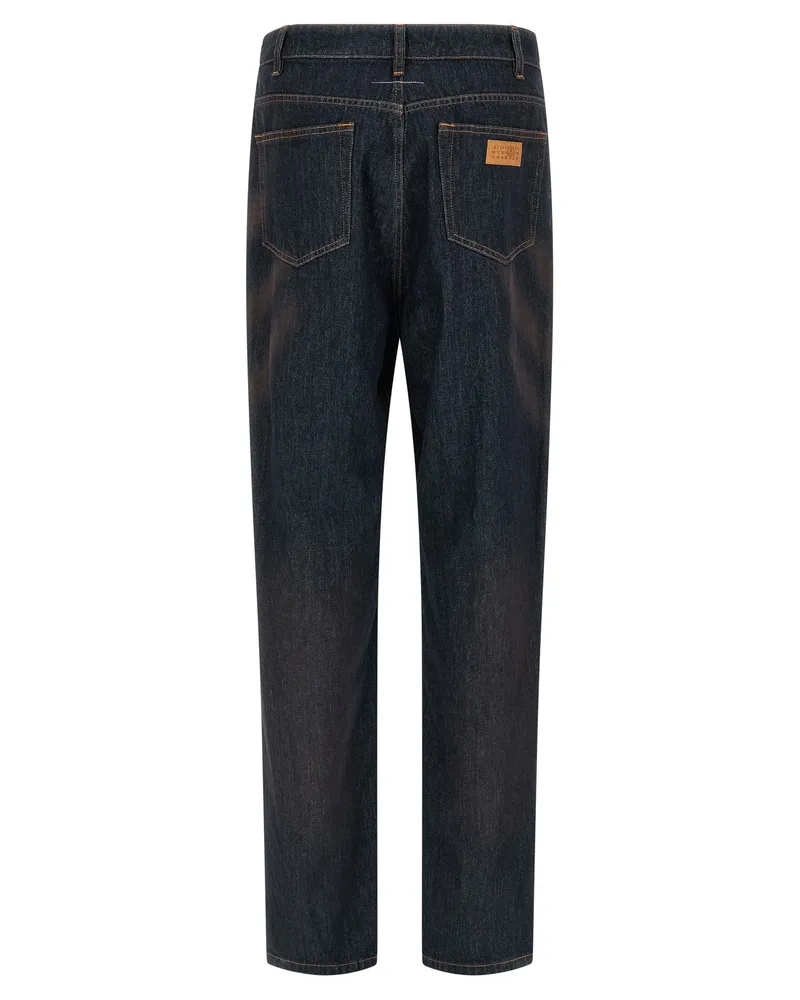 Maison Margiela High-Waist Denim Jeans — Black Black