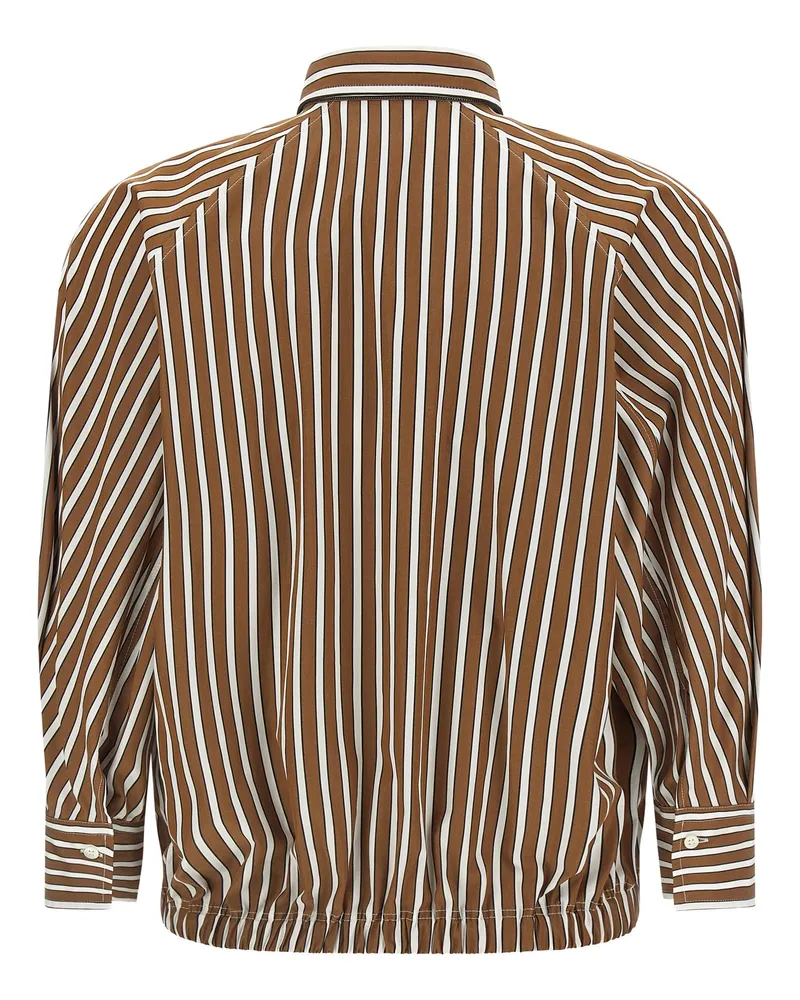 Brunello Cucinelli Women's Brown Cotton Blouse Brown