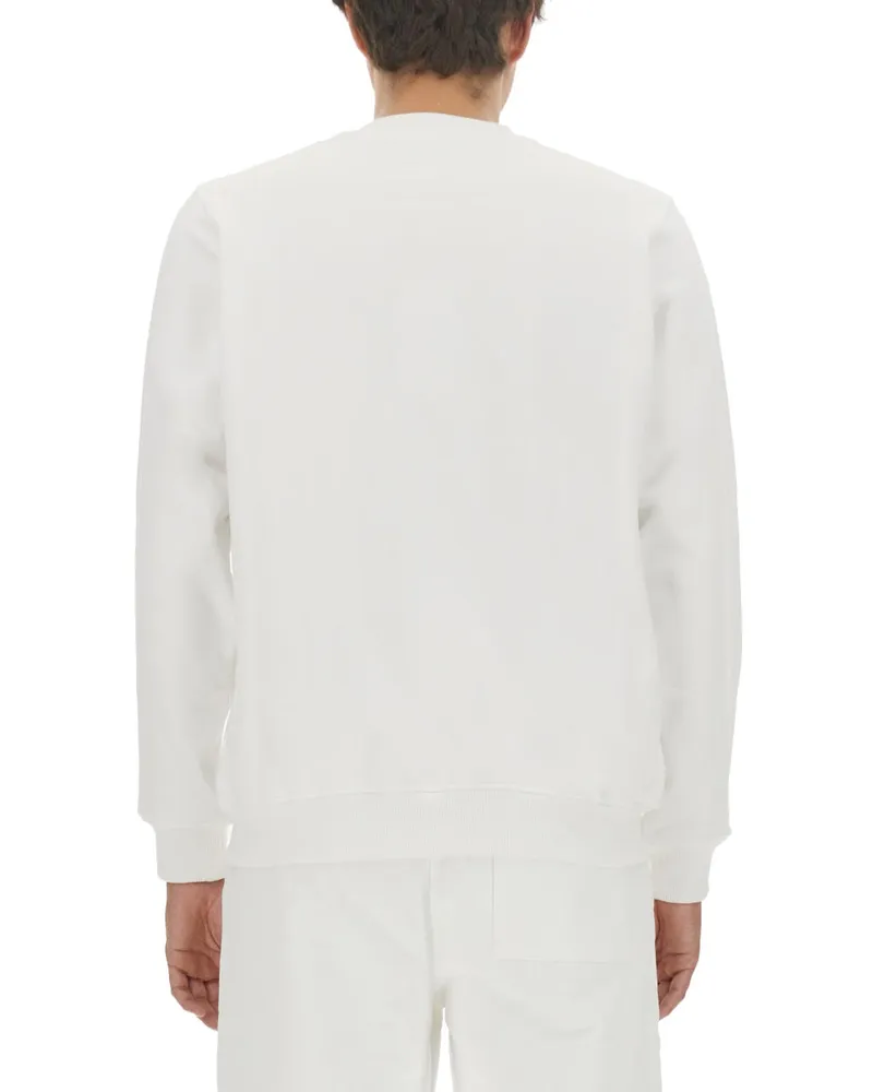 Casablanca Paris Logo-Embroidered Organic Cotton Sweatshirt — White White