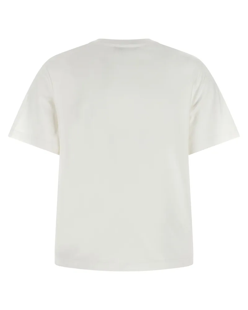 Tory Burch Women Multicolor Cotton T-Shirt White