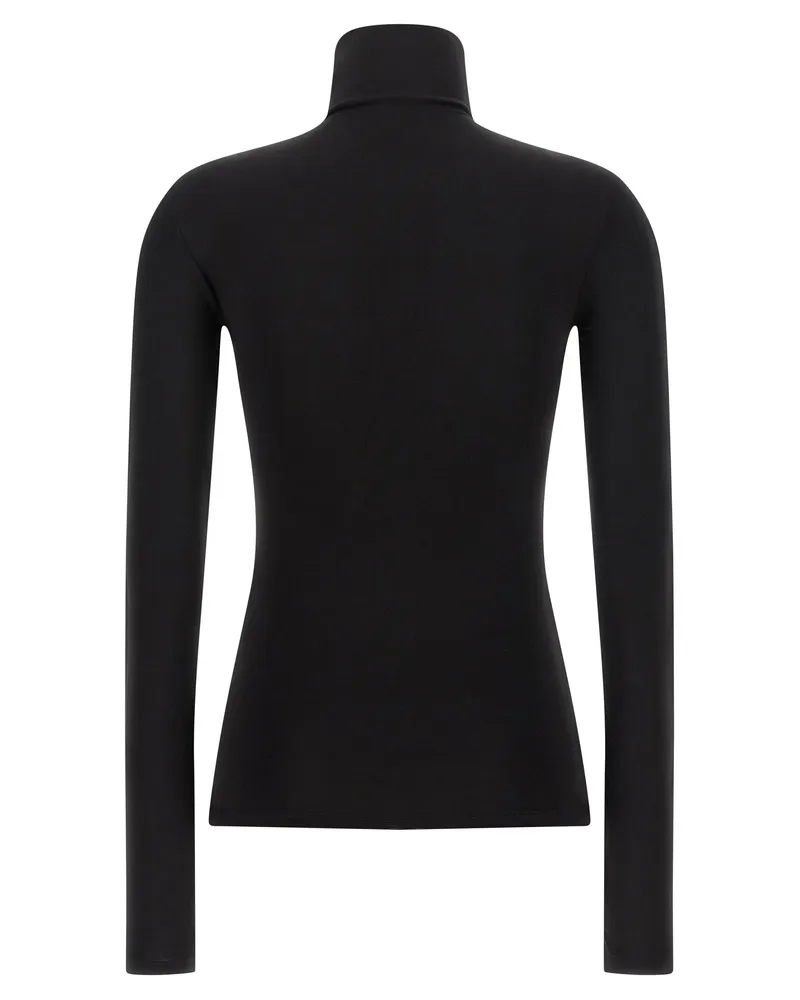 OFF-WHITE Logo-Embroidered Turtleneck — Black Black