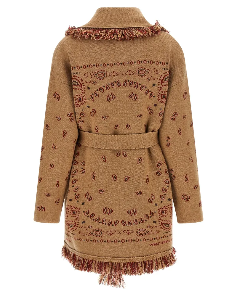 Alanui Women's Beige Cashmere Cardigan Clothing Beige
