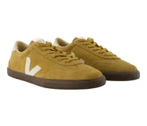 Men's Volley Sneaker Khaki Calfskin