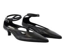 Kitten Heel Lambskin Pump — Black