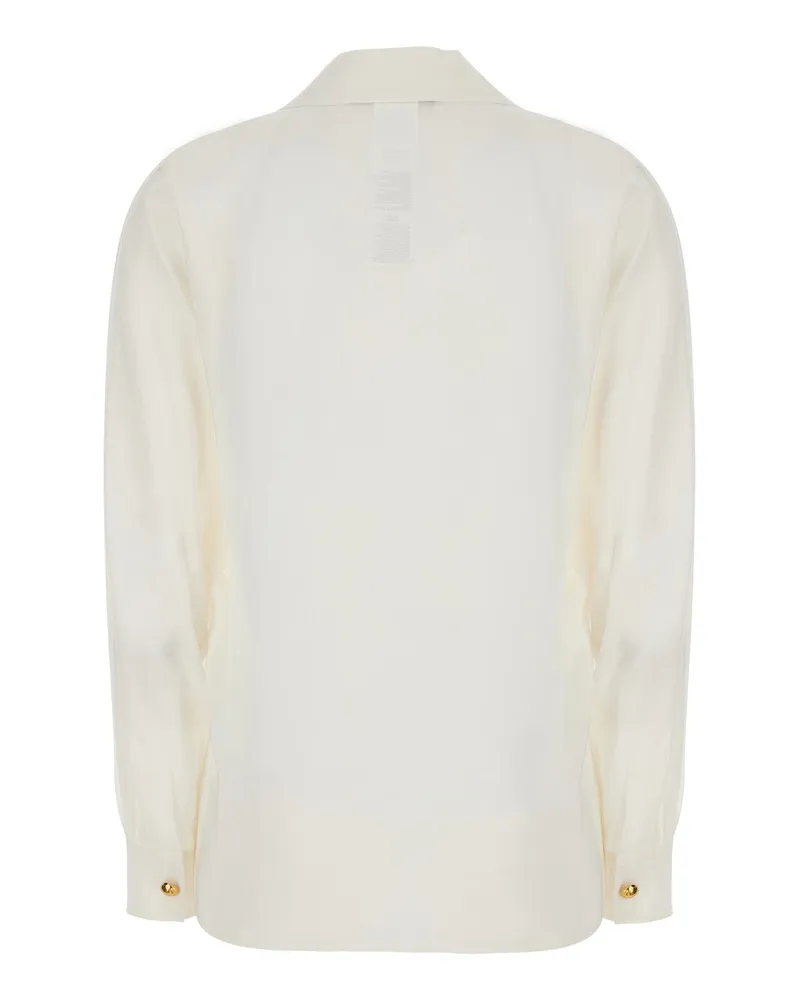 Max Mara Women's Shirt Mstaia White Silk Blouses White