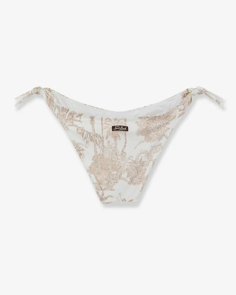 MC2 Saint Barth Women's Bikini Bottoms Yali Beige Polyurethane Swimwear Sea Clothing Beige