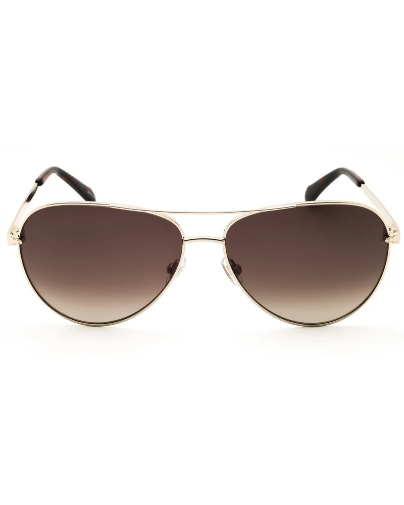 Fossil Women's Fos 3141-G-S Sunglasses Gold Gold