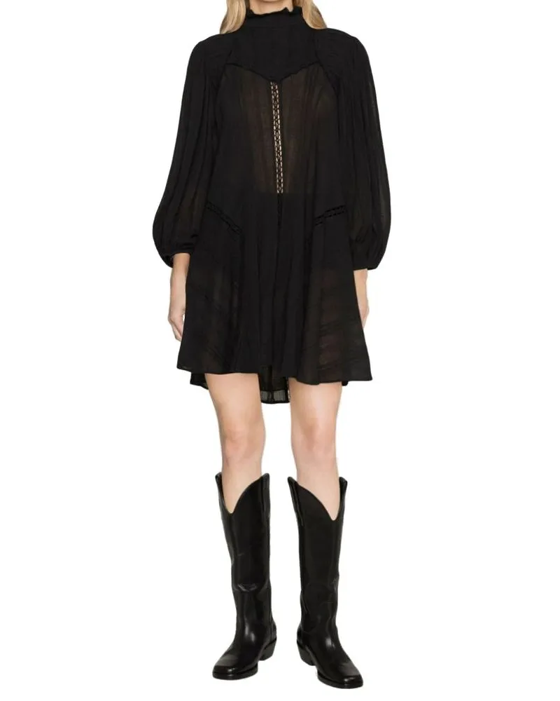 Étoile Isabel Marant Women's Black Cotton Casual Dress Black