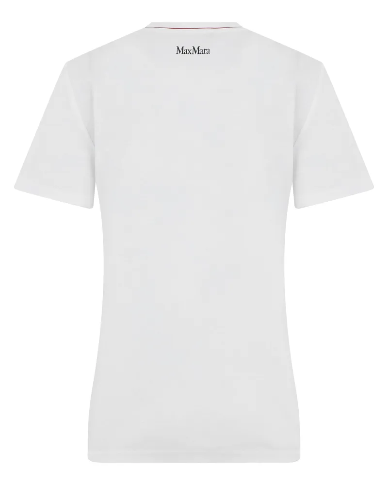 Max Mara Women's Cotton T-Shirt Pugnale White T-Shirts & Jerseys White