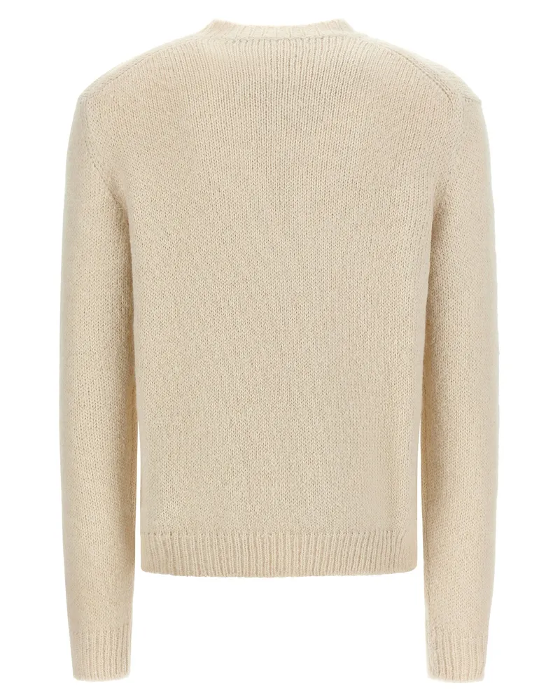 Jil Sander Alpaca Wool Blend Sweater — Cream Cream