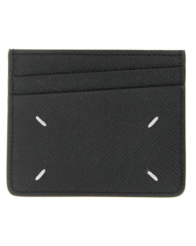 Maison Margiela Four Stitches Card Case — Black Black
