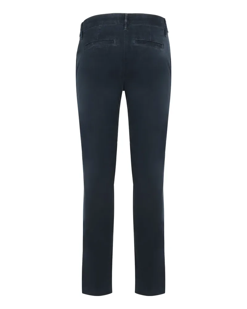 Frame Denim Men's Slim Fit Chino Trousers Blue Elastane Chinos Navy