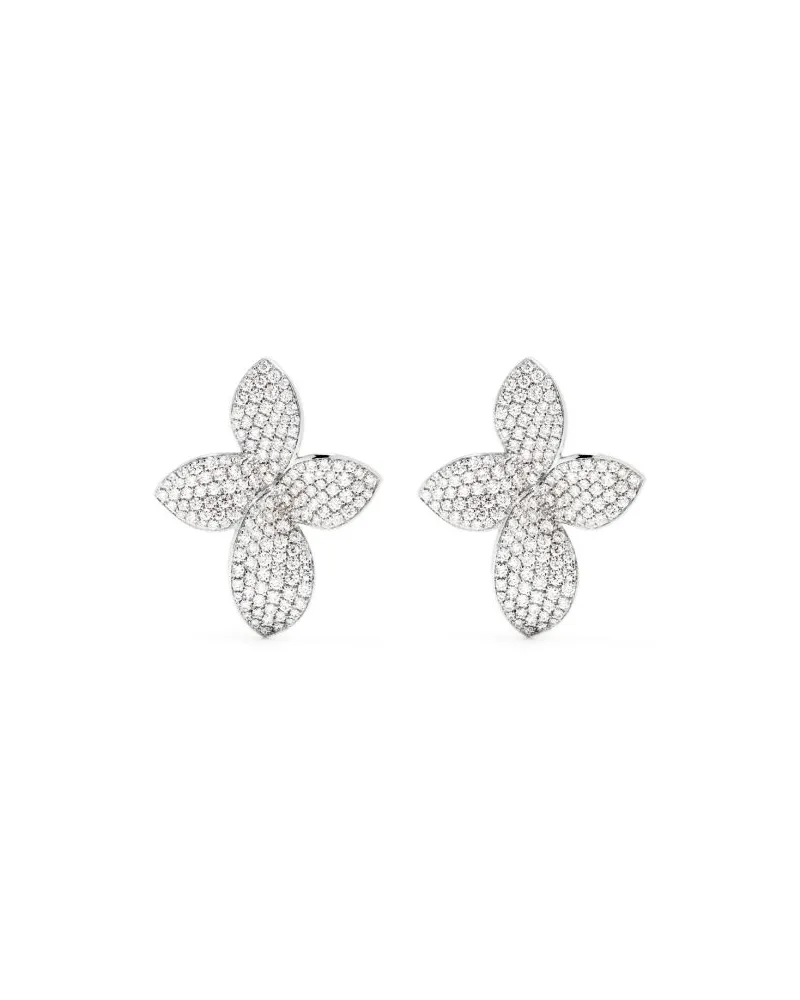 Pasquale Bruni Women's 18kt White Gold Diamond Earrings Continuty White