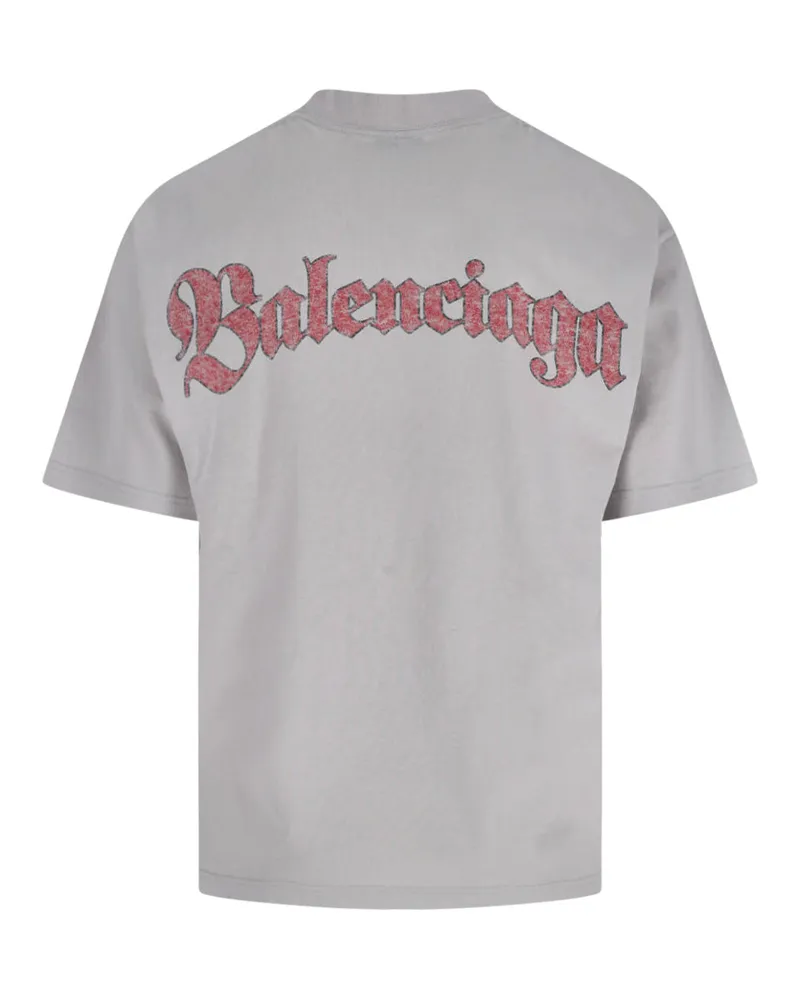 Balenciaga Men's T-Shirts And Polos White Cotton Gray