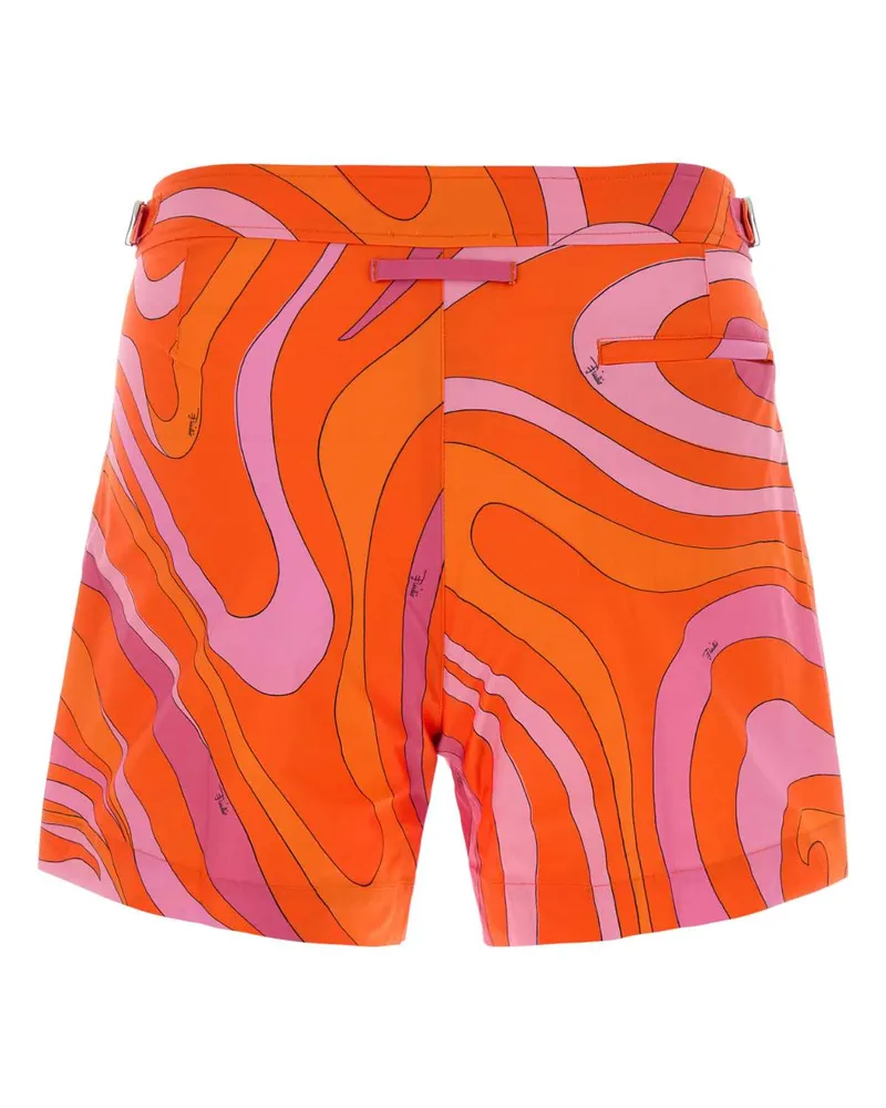 Emilio Pucci Nylon Swimming Shorts — Orange Orange
