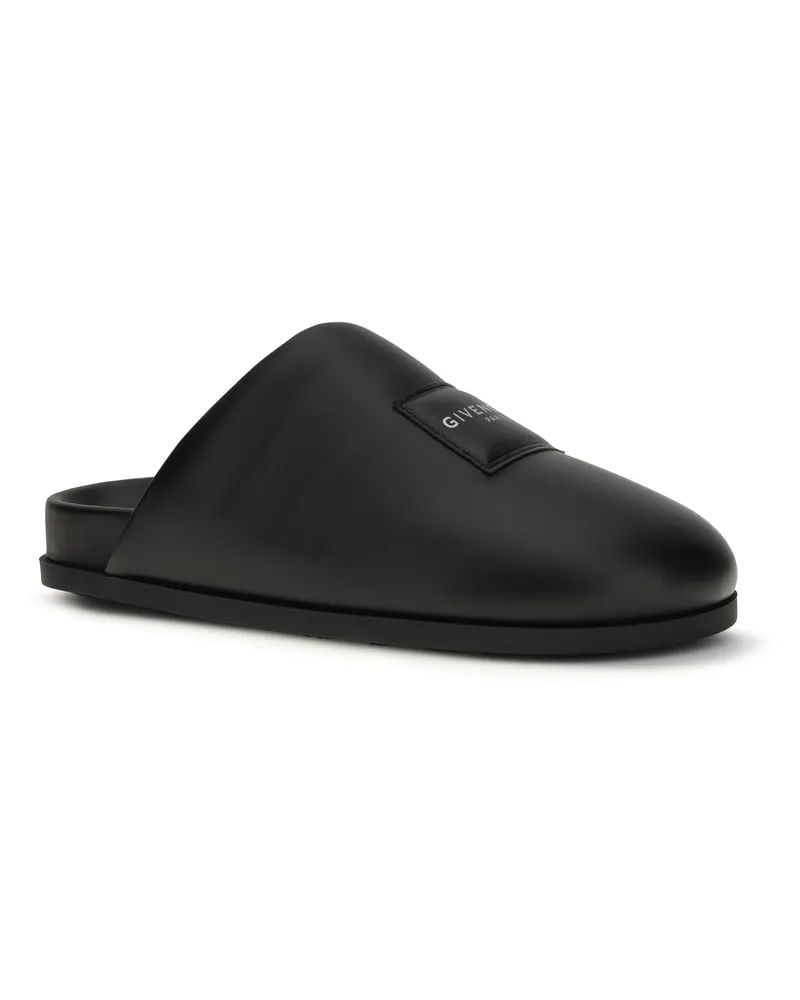 Givenchy Women's Leather Mules Black Calf Bos Taurus Sandal Black